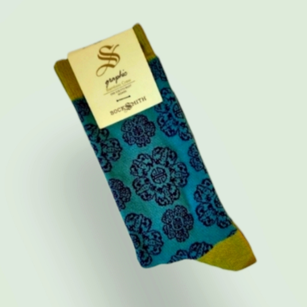 Festive Aquamarine Women Socks